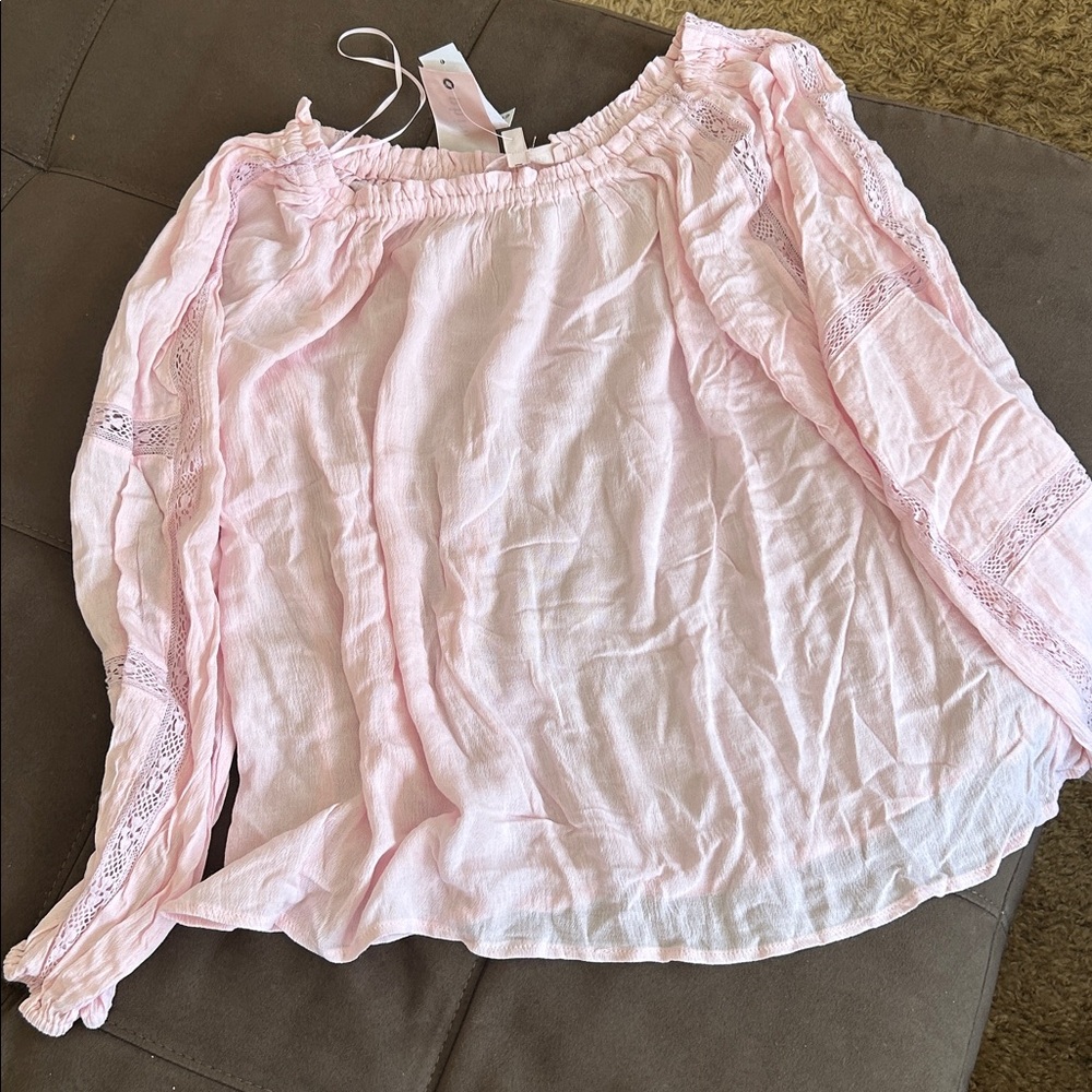 Philosophy light pink top NWT M